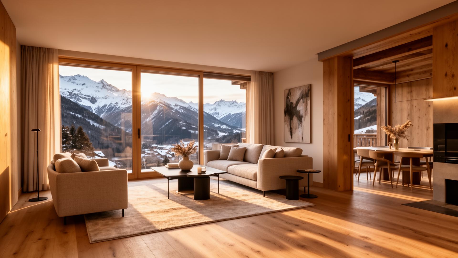 Intérieur premium d'un logement géré par LMC Host dans la région de Grenoble